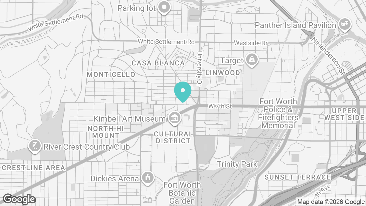 West 7th – Fort Worth location map