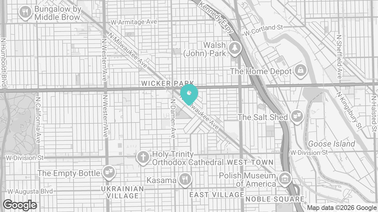 Wicker Park location map