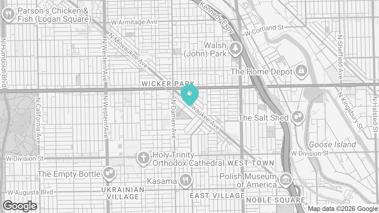 Wicker Park location map