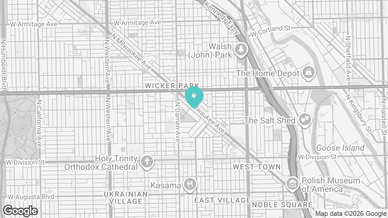 Wicker Park location map