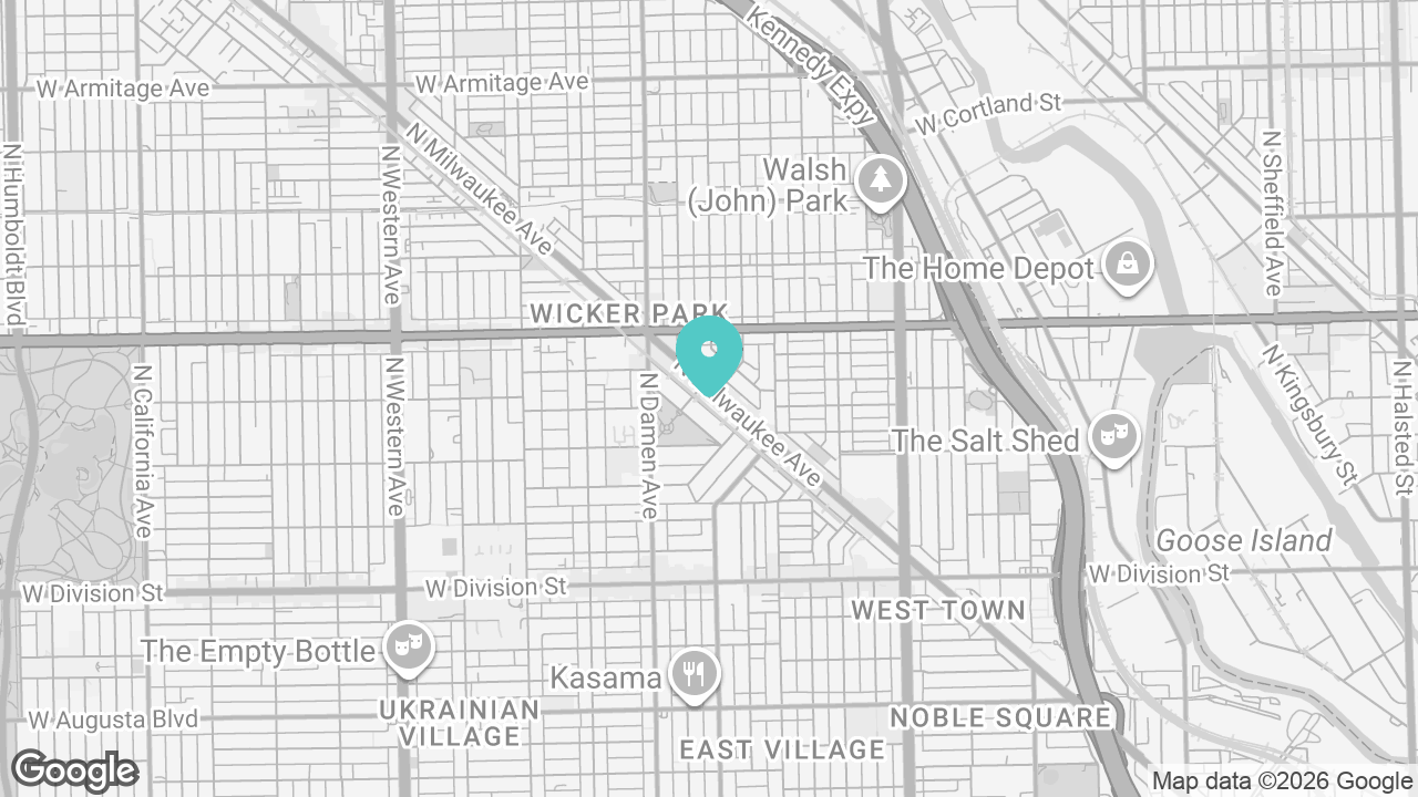 Wicker Park location map