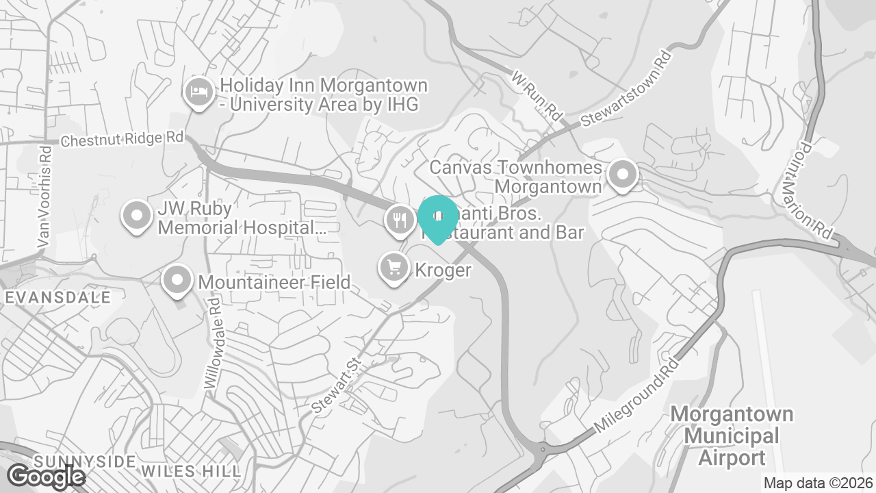 Morgantown location map
