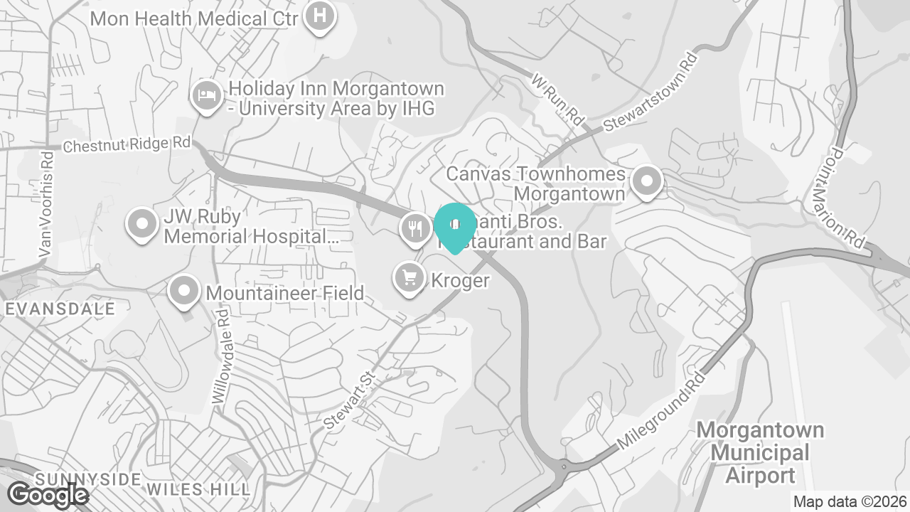 Morgantown location map