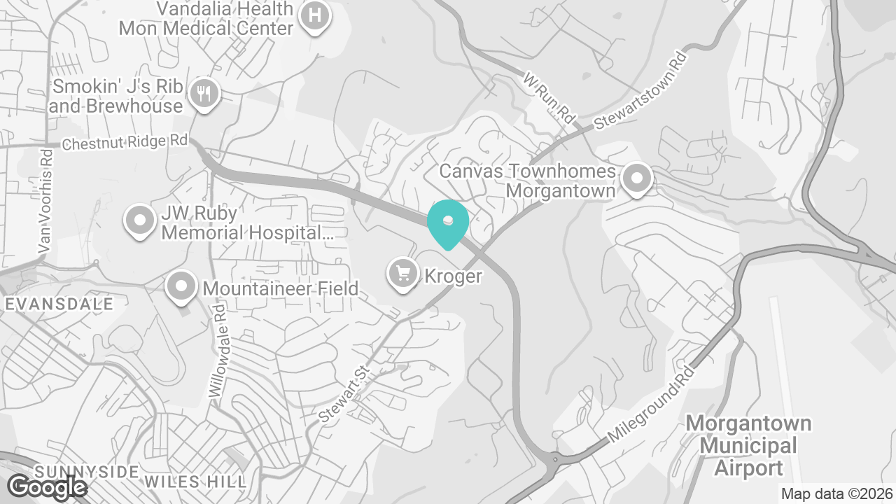 Morgantown location map