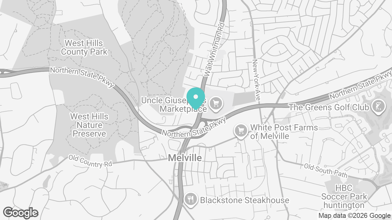 Melville location map