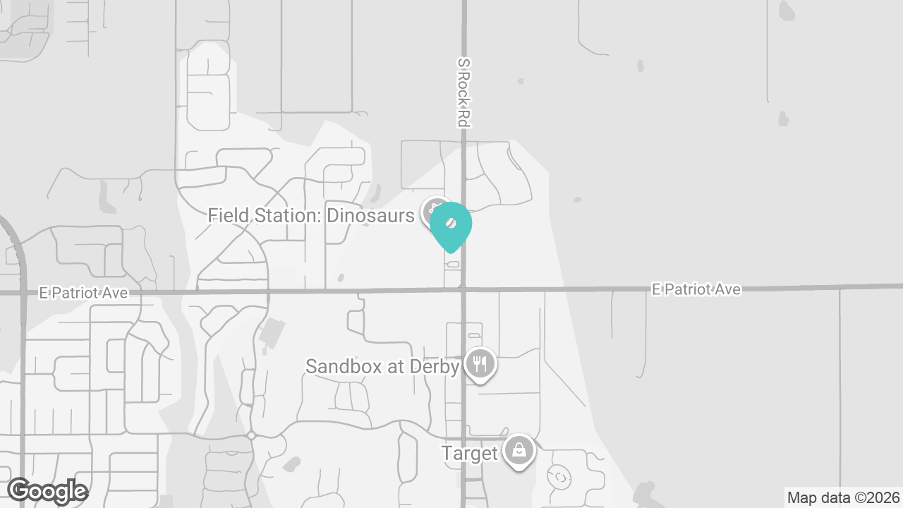 Derby location map