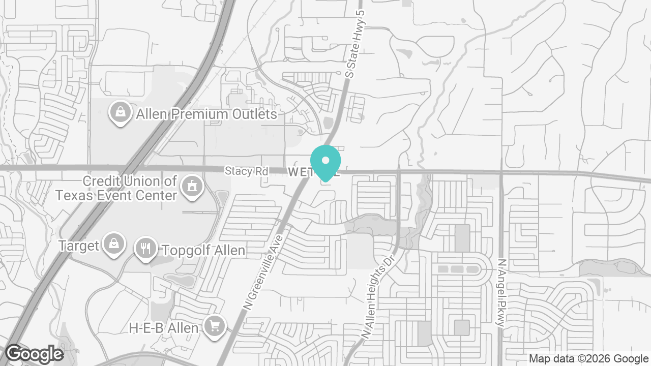 Allen location map