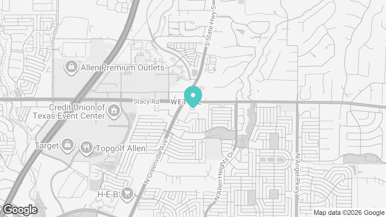 Allen location map