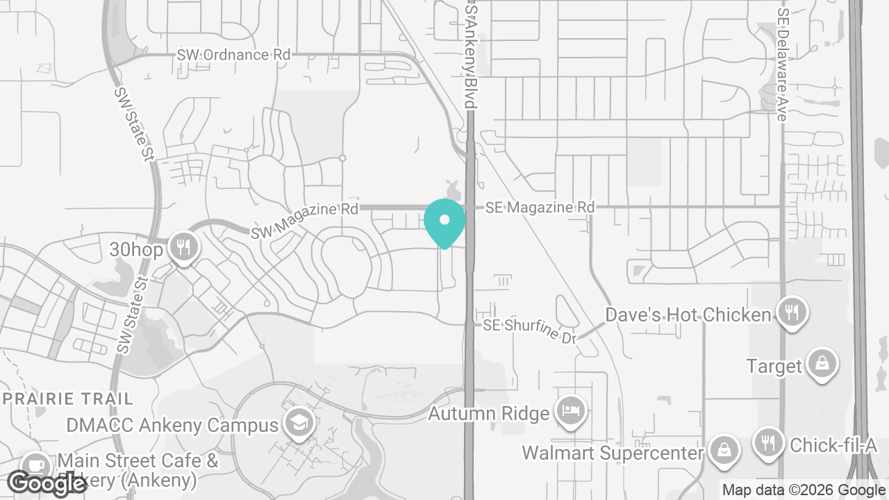 Ankeny location map