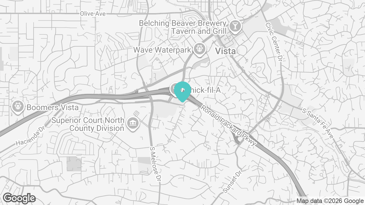 Vista location map