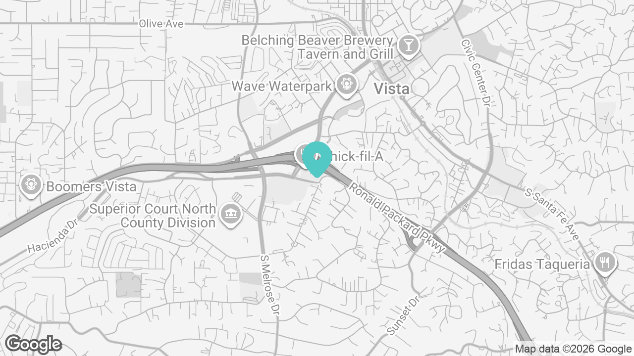 Vista location map