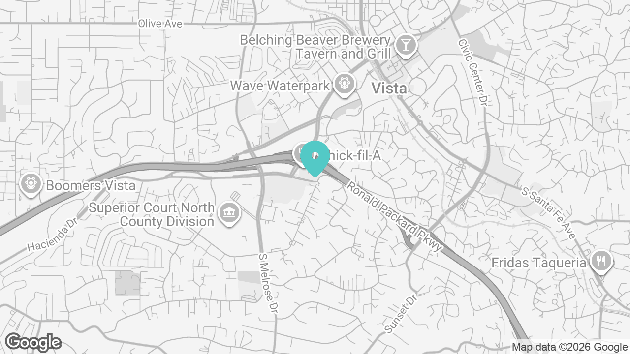 Vista location map