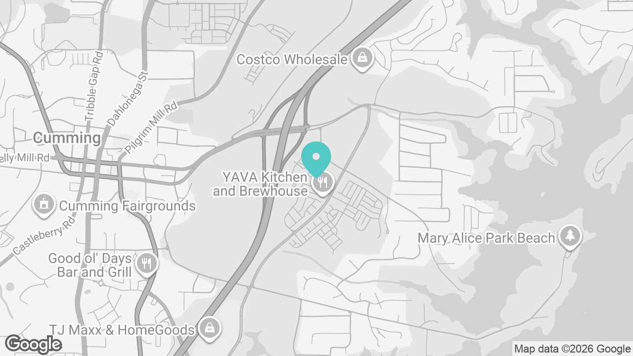 Cumming location map