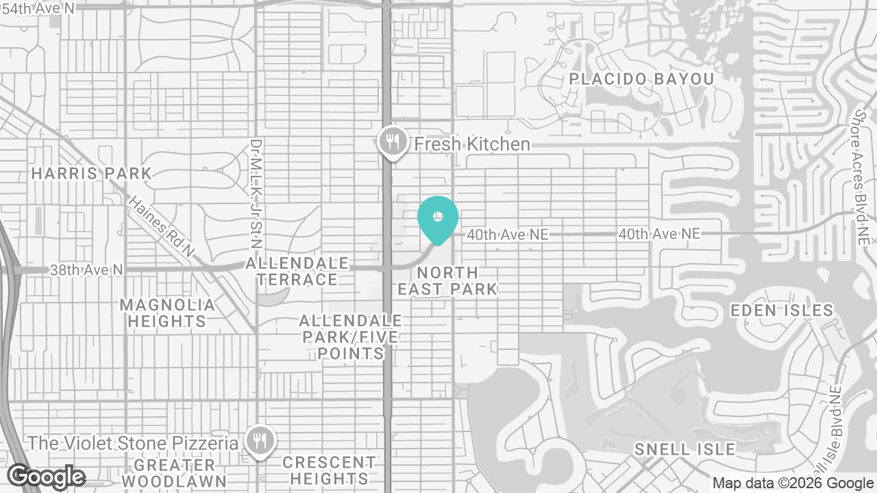 North St. Pete location map