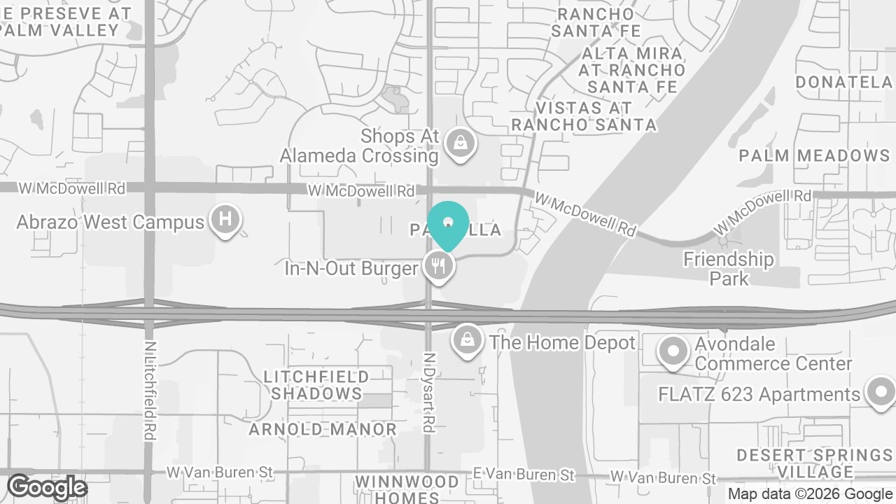 Avondale location map