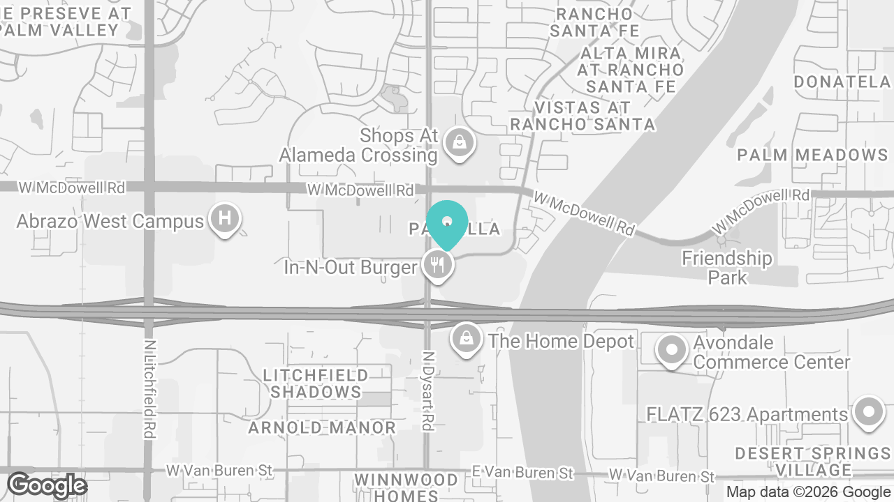 Avondale location map