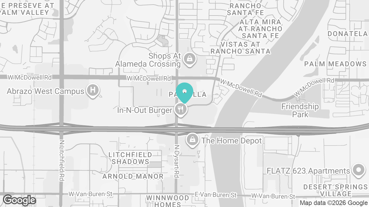 Avondale location map