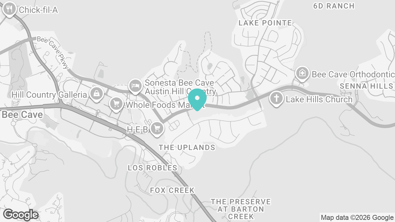 Bee Cave location map