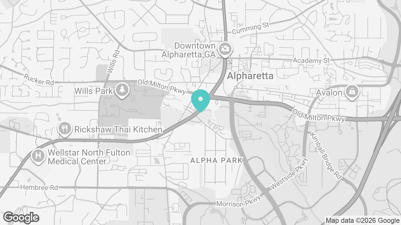 Alpharetta location map