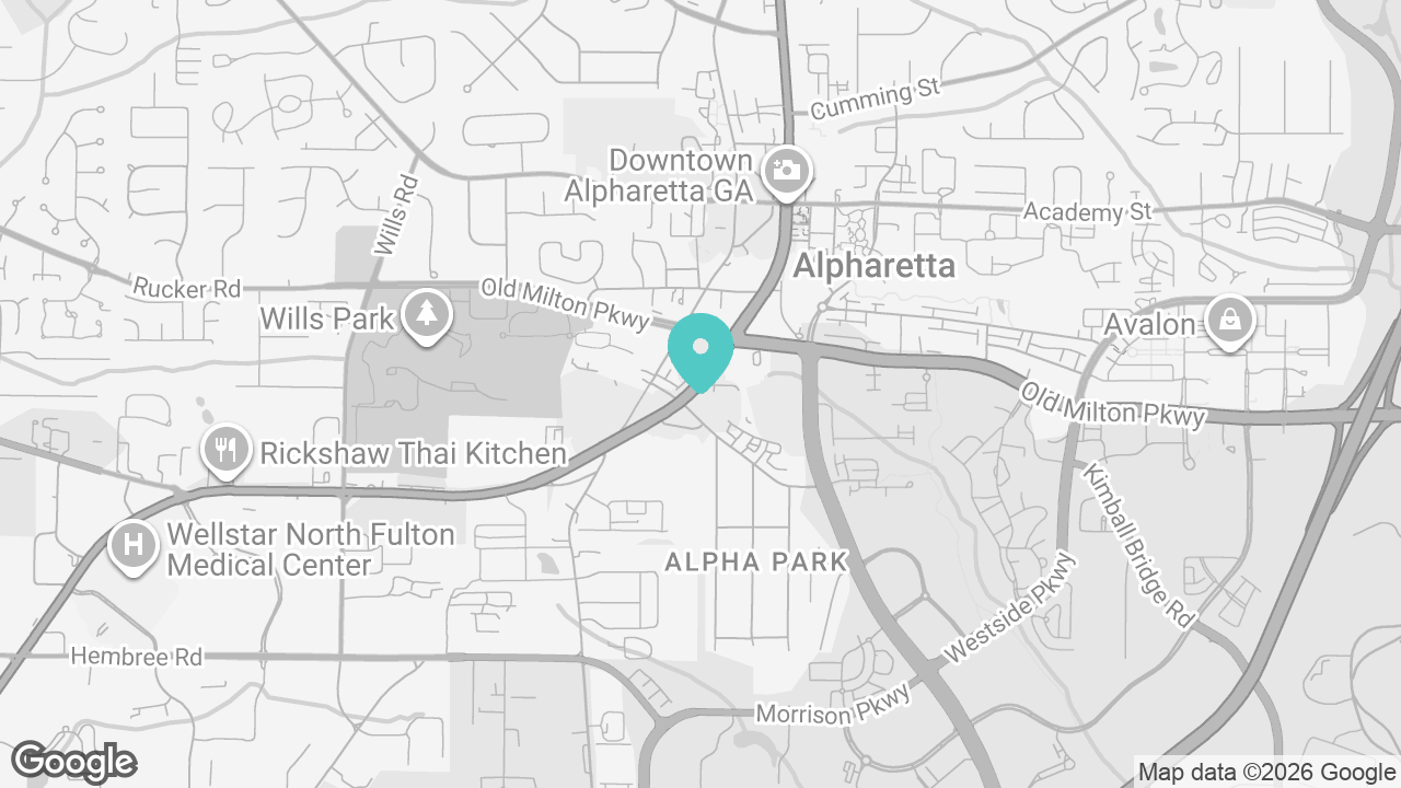 Alpharetta location map