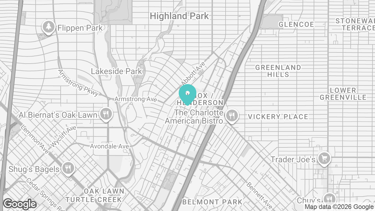 Dallas Uptown location map
