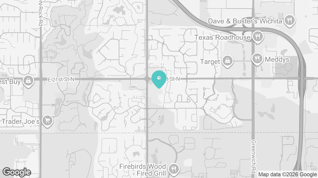 East Wichita location map