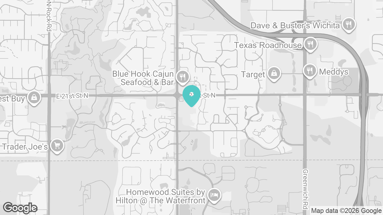 East Wichita location map