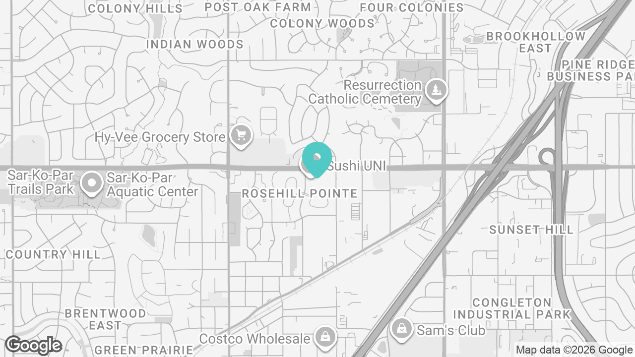 Lenexa location map