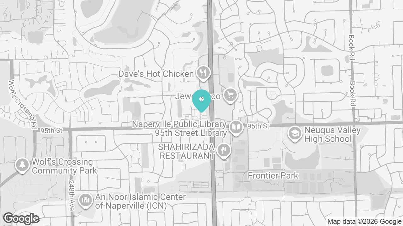 Naperville location map