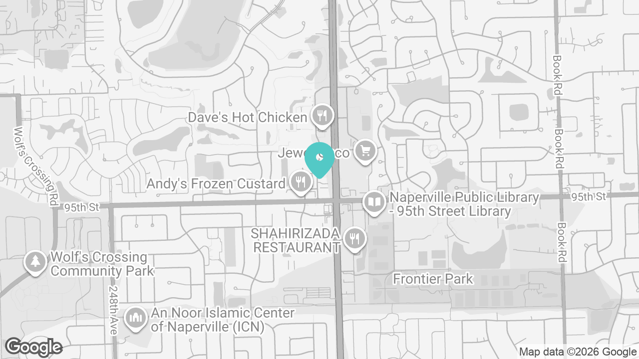 Naperville location map