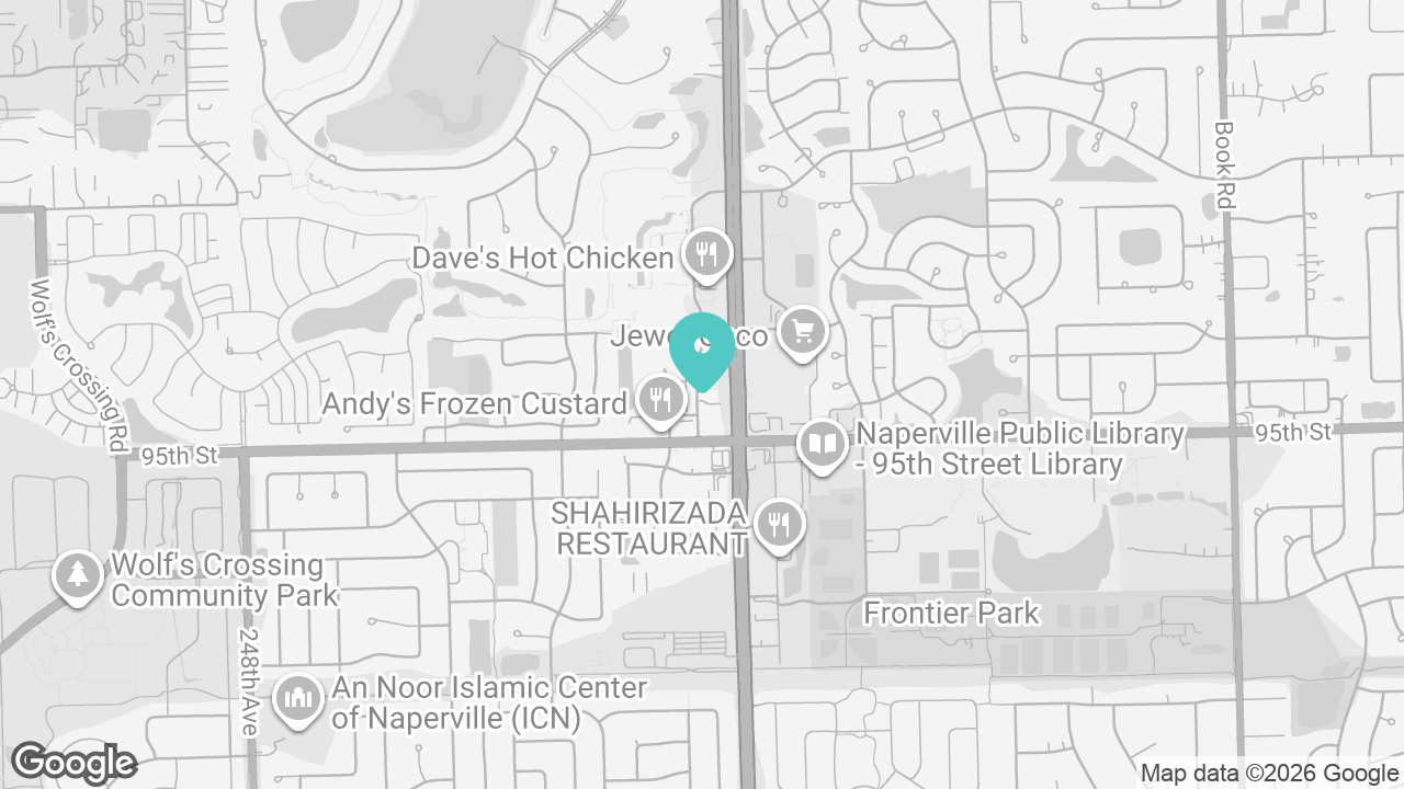 Naperville location map