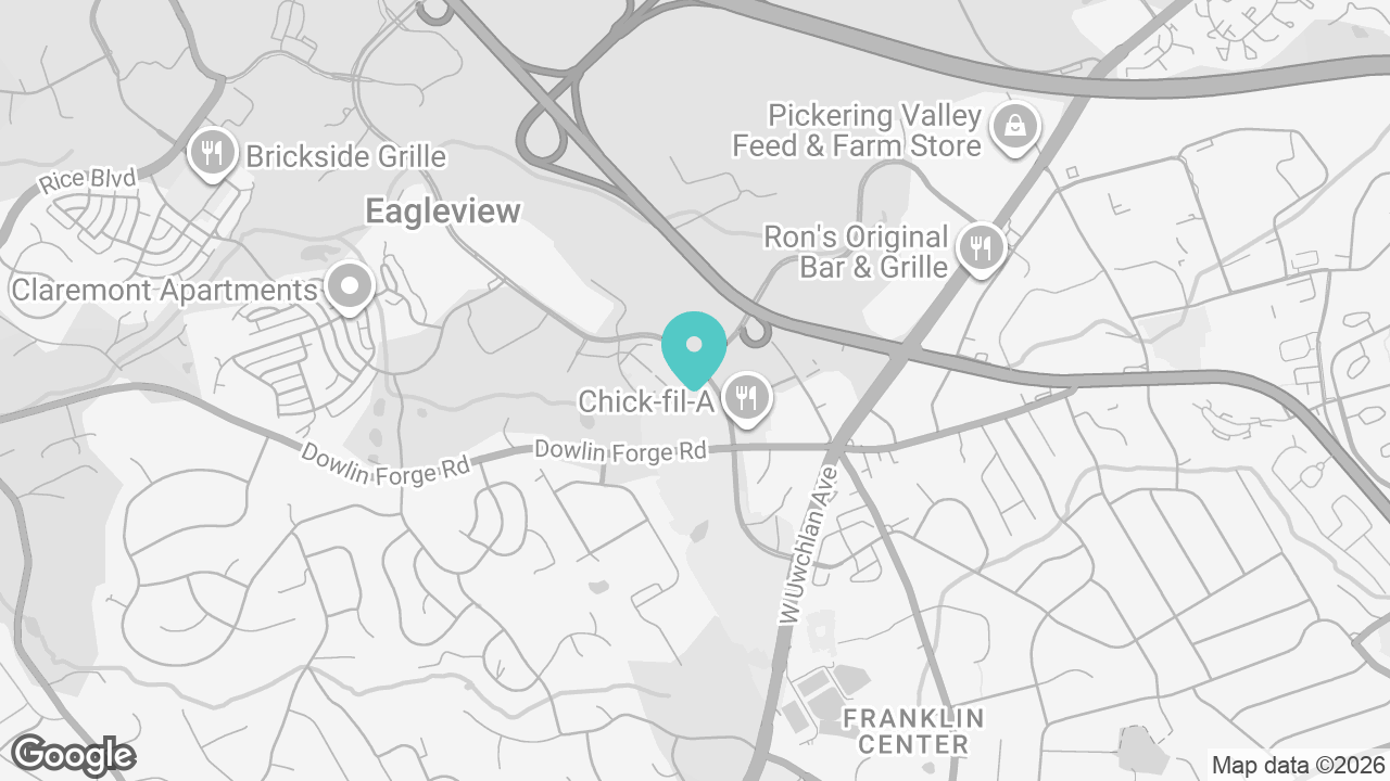 Exton location map
