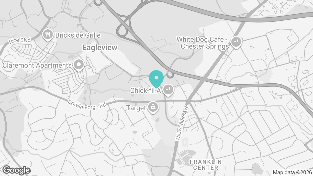 Exton location map
