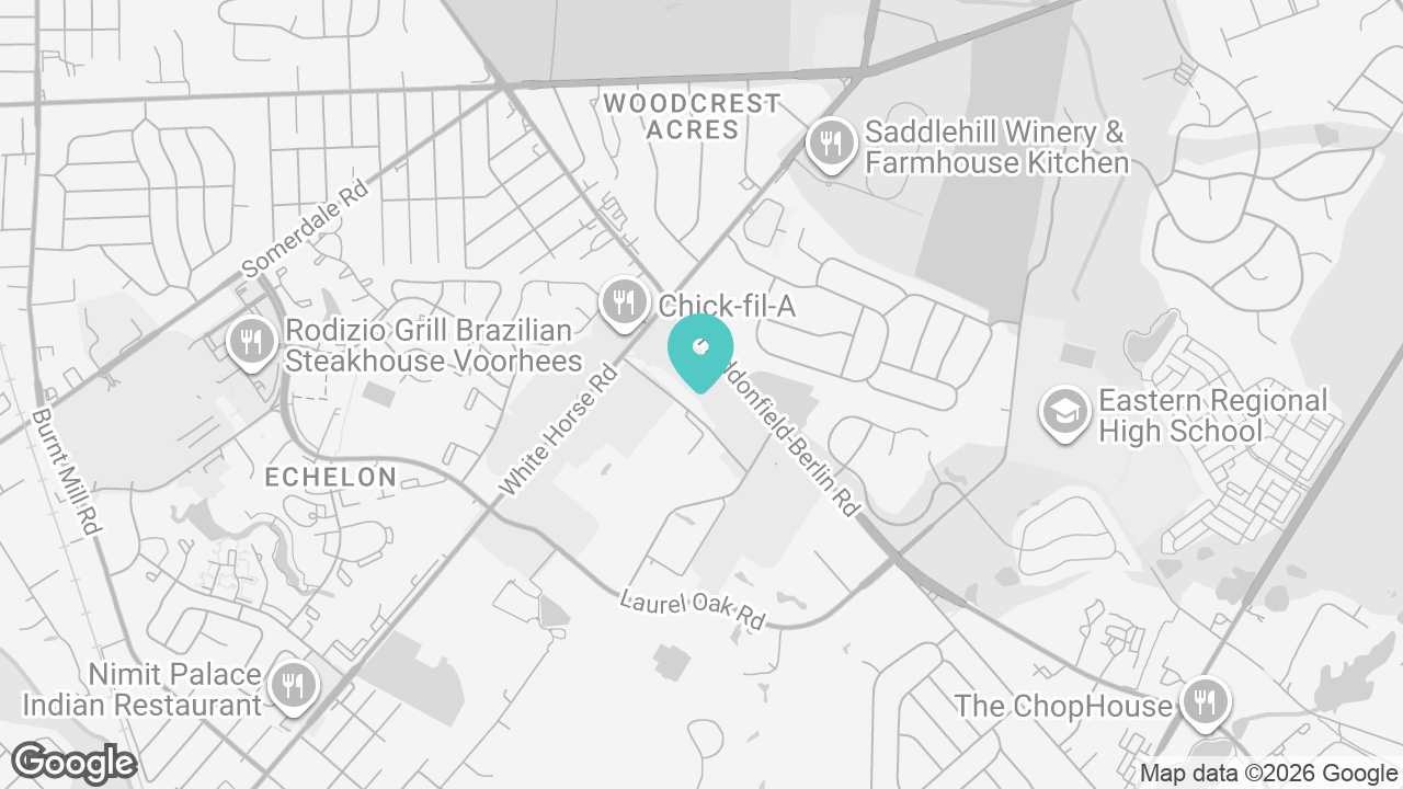Voorhees location map