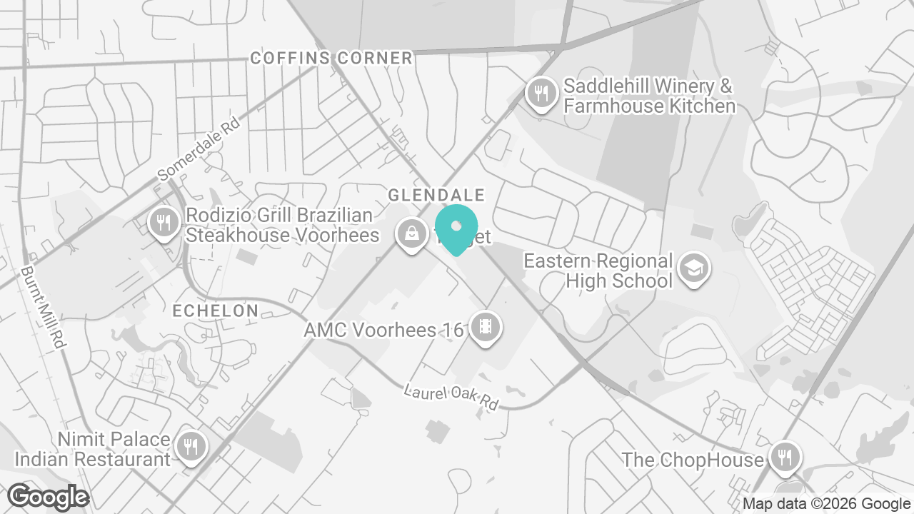 Voorhees location map