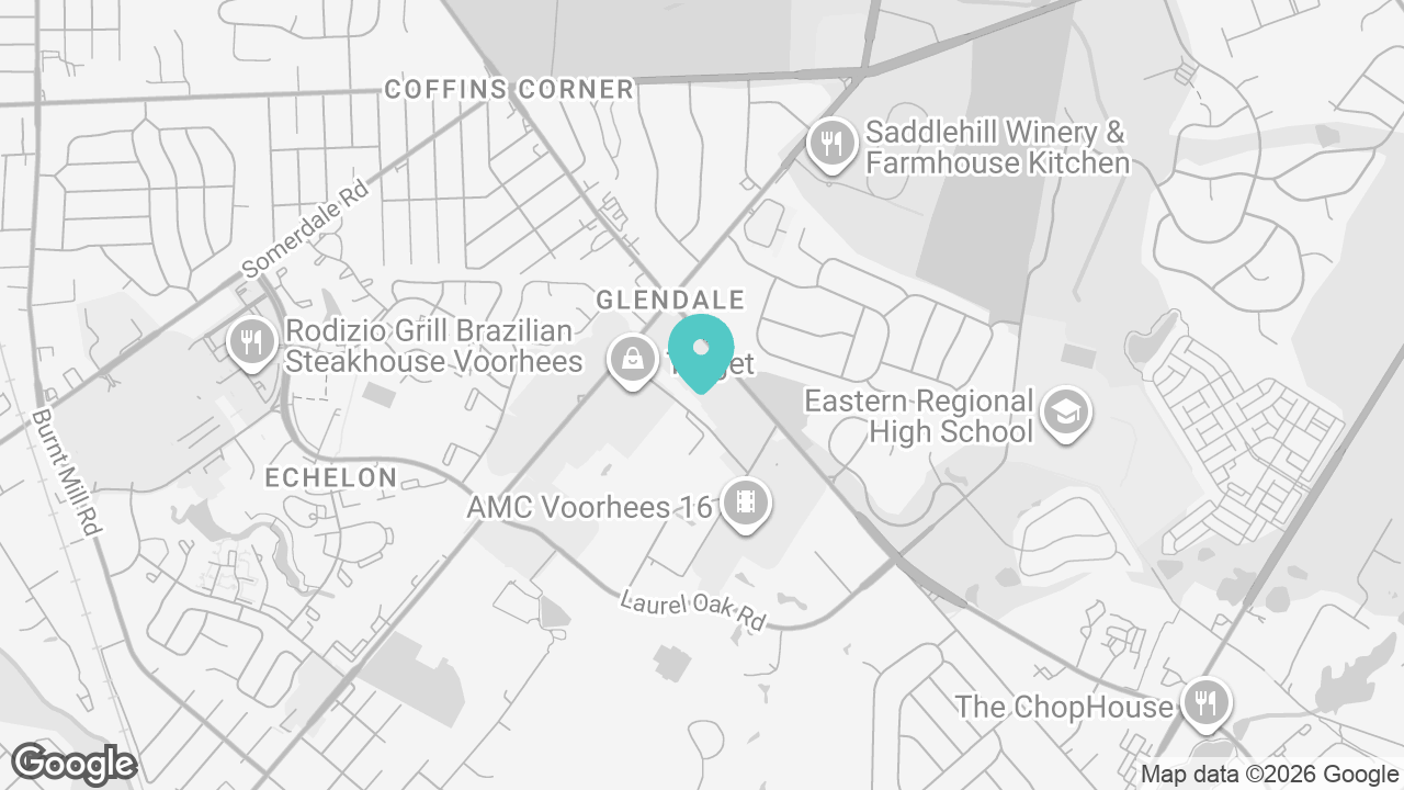 Voorhees location map
