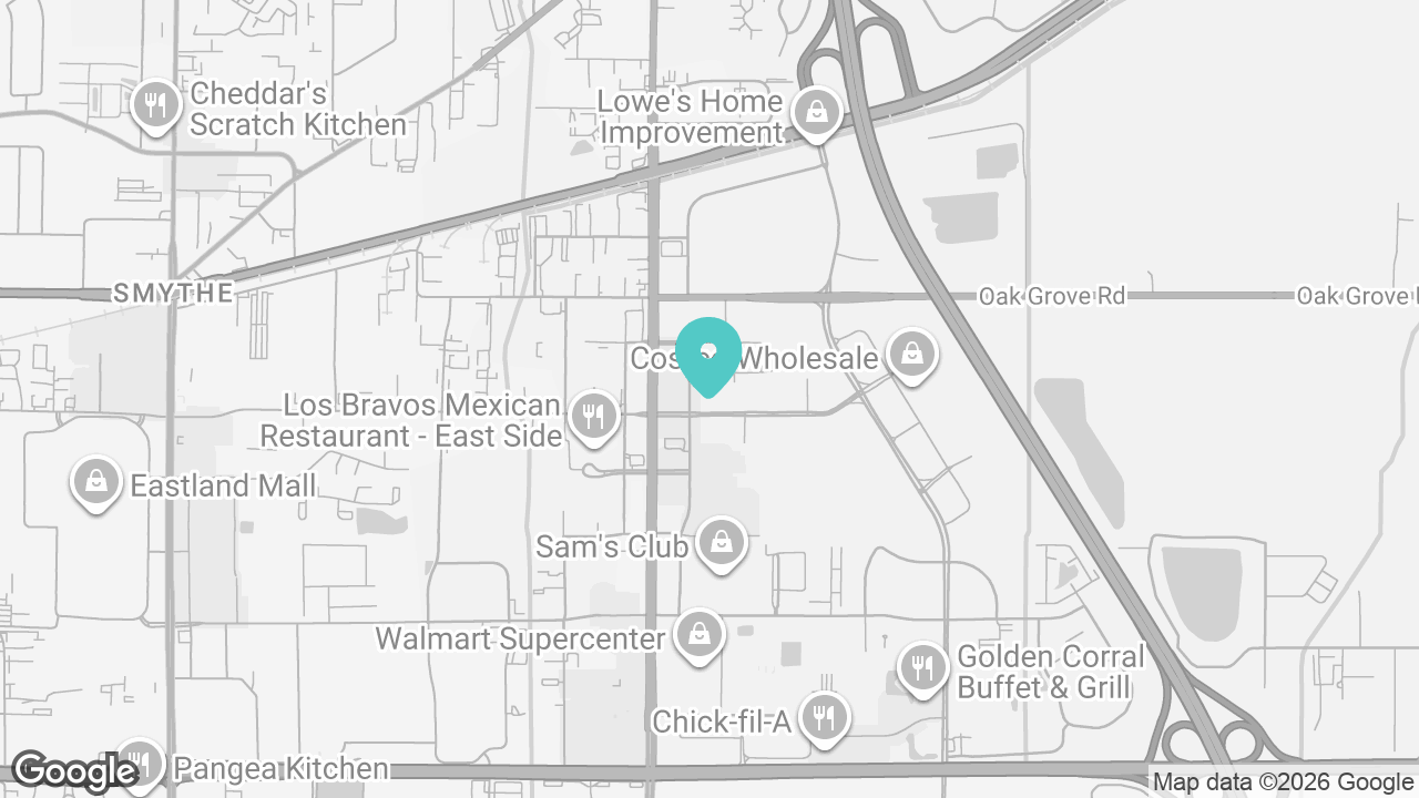 Evansville location map