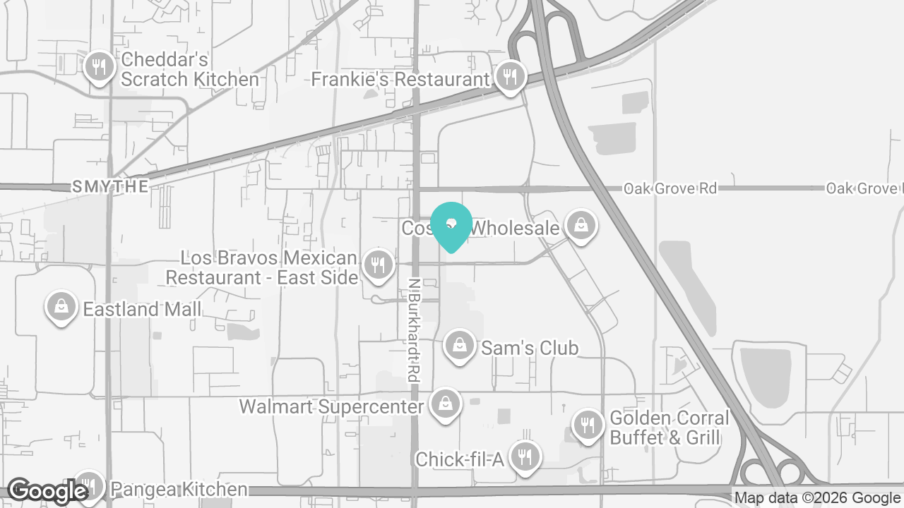 Evansville location map