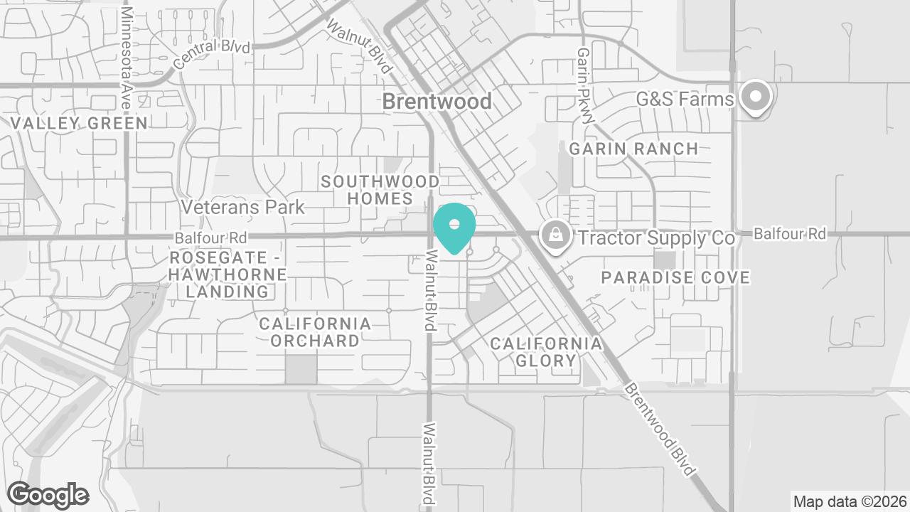 Brentwood location map