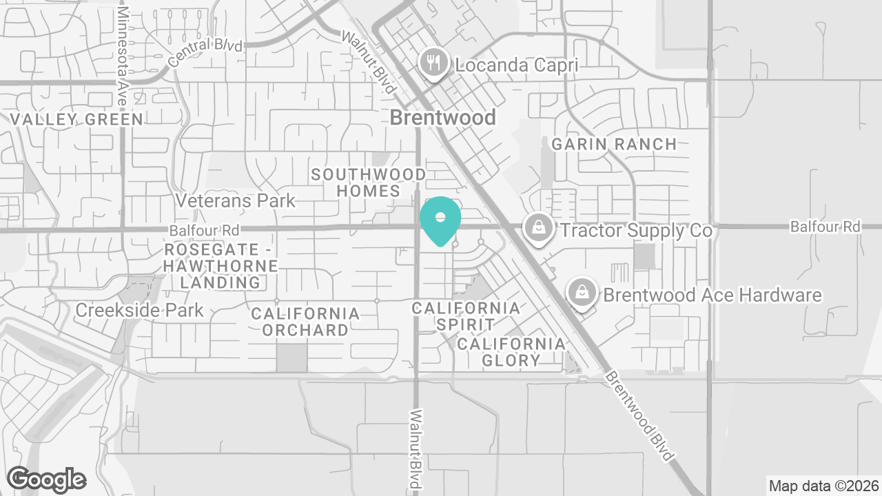 Brentwood location map